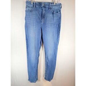 Lucky Brand Bridgette Skinny Jeans Women 10/30 Medium Wash Raw Hem High Rise